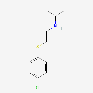 molecular formula C11H16ClNS B8276617 N-[2-[(4-chlorophenyl)thio]ethyl]-1-methylethanamine 
