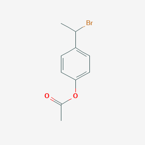 molecular formula C10H11BrO2 B8276633 4-(1-Bromoethyl)phenyl acetate 