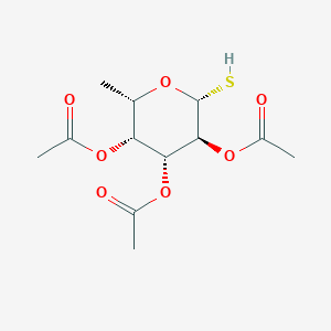 molecular formula C12H18O7S B8276686 2,3,4-tri-O-acetyl-1-thio-beta-L-fucopyranose 