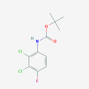 molecular formula C11H12Cl2FNO2 B8277078 (2,3-Dichloro-4-fluoro-phenyl)-carbamic acid t-butyl ester 