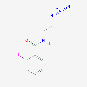 molecular formula C9H9IN4O B8277109 N-(2-azidoethyl)-2-iodobenzamide 