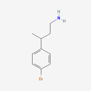 molecular formula C10H14BrN B8277192 3-(4-Bromophenyl)butan-1-amine 
