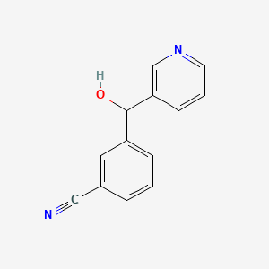 molecular formula C13H10N2O B8277288 3-Cyanophenyl-3-pyridinyl-methanol 