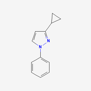 molecular formula C12H12N2 B8277318 3-cyclopropyl-1-phenyl-1H-pyrazole 