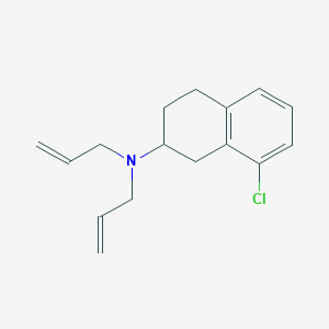 molecular formula C16H20ClN B8277334 2-Diallylamino-8-chloro-1,2,3,4-tetrahydronaphthalene 