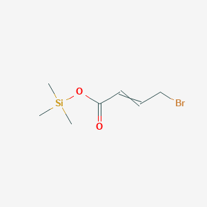 molecular formula C7H13BrO2Si B8277346 Trimethylsilyl 4-bromobut-2-enoate CAS No. 88239-39-8