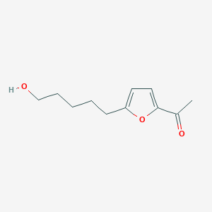 molecular formula C11H16O3 B8277359 5-(5-Acetyl-2-furanyl)pentanol 