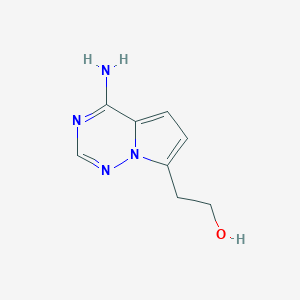 2-(4-Aminopyrrolo[2,1-f][1,2,4]triazin-7-yl)ethan-1-ol