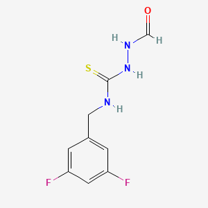 molecular formula C9H9F2N3OS B8277477 4-(3',5'-Difluorobenzyl)-1-formyl-3-thiosemicarbazide 