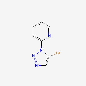 molecular formula C7H5BrN4 B8277486 2-(5-Bromo-1h-1,2,3-triazol-1-yl)pyridine 