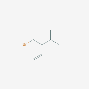 molecular formula C7H13Br B8277507 (RS)-2-isopropyl-3-butenyl bromide 
