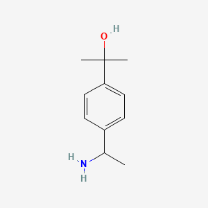 2-[4-(1-Aminoethyl)phenyl]propan-2-ol