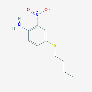 molecular formula C10H14N2O2S B8277552 4-(Butylsulfanyl)-2-nitroaniline 