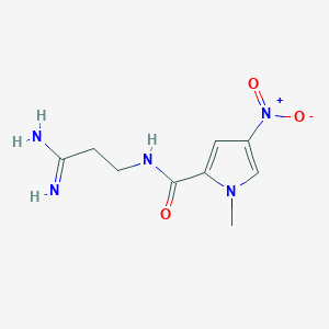 molecular formula C9H13N5O3 B082776 N-(3-amino-3-iminopropyl)-1-methyl-4-nitropyrrole-2-carboxamide CAS No. 14559-43-4