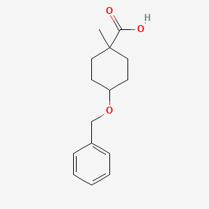 molecular formula C15H20O3 B8277617 4-Benzyloxy-1-methyl-cyclohexanecarboxylic acid 