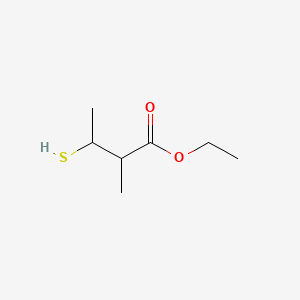 molecular formula C7H14O2S B8277624 Ethyl 3-mercapto-2-methylbutanoate CAS No. 888021-82-7