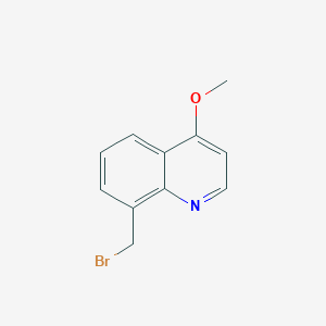 molecular formula C11H10BrNO B8277790 8-Bromomethyl-4-methoxyquinoline 