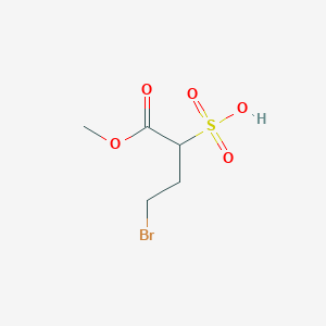 molecular formula C5H9BrO5S B8277797 Methyl 4-bromo-2-sulfo-butyrate 