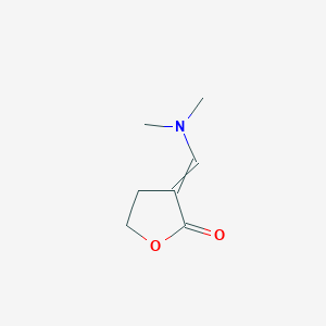 molecular formula C7H11NO2 B8277913 3-Dimethylaminomethylenedihydrofuran-2-one 