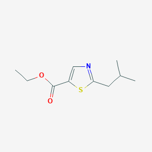 molecular formula C10H15NO2S B8277916 Ethyl 2-(2-methylpropyl)thiazole-5-carboxylate 