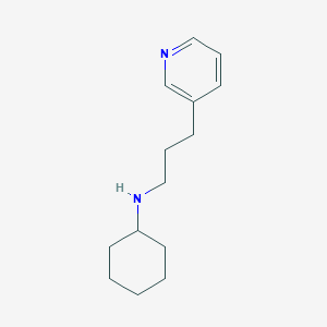 molecular formula C14H22N2 B8277962 N-cyclohexyl-3-(3-pyridinyl)propanamine 