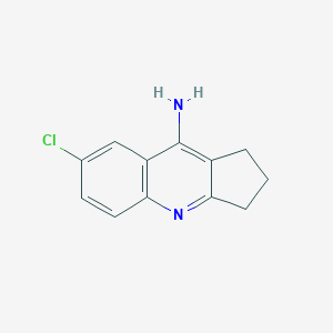 molecular formula C12H11ClN2 B8277968 9-Amino-7-chloro-2,3-dihydro-1H-cyclopenta-[b] quinoline 