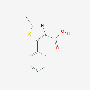 molecular formula C11H9NO2S B082780 2-甲基-5-苯基噻唑-4-羧酸 CAS No. 13743-09-4