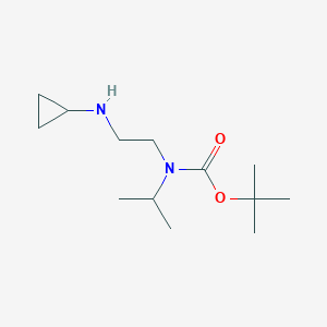 molecular formula C13H26N2O2 B8278062 N-tert-butoxycarbonyl-N'-cyclopropyl-N-isopropyl-ethane-1,2-diamine 