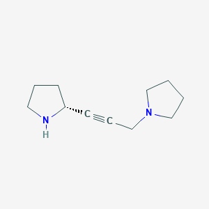 molecular formula C11H18N2 B8278503 (R)-1-[3-(2-pyrrolidinyl)-2-propynyl]pyrrolidine 