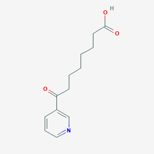 molecular formula C13H17NO3 B8278522 7-Nicotinoylheptanoic acid 