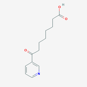 molecular formula C13H17NO3 B8278522 8-Oxo-8-(pyridin-3-yl)octanoic acid 