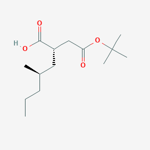molecular formula C14H26O4 B8278580 (S)-2-((R)-2-methyl-pentyl)-succinic acid 4-tert-butyl ester 