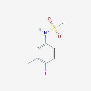 molecular formula C8H10INO2S B8278595 N-(4-iodo-3-methylphenyl)methanesulfonamide 