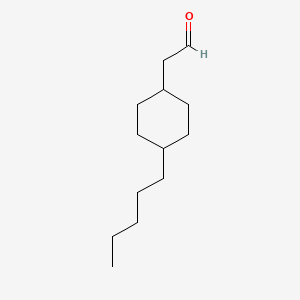 molecular formula C13H24O B8278600 4-Pentylcyclohexylacetaldehyde CAS No. 209417-14-1