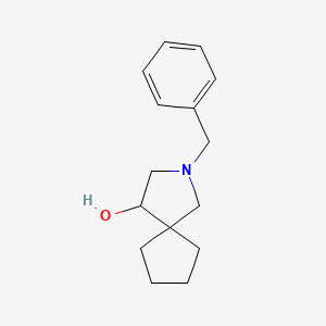 molecular formula C15H21NO B8278608 2-Benzyl-2-azaspiro[4.4]nonan-4-ol 