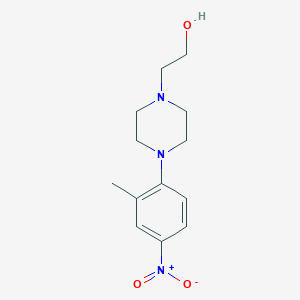 molecular formula C13H19N3O3 B8278613 1-(2-Hydroxyethyl)-4-(2-methyl-4-nitrophenyl)piperazine 