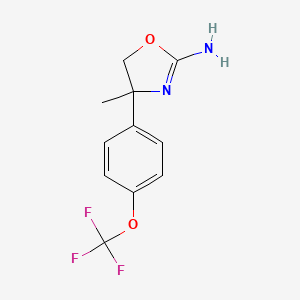 (RS)-4-Methyl-4-(4-trifluoromethoxy-phenyl)-4,5-dihydro-oxazol-2-ylamine