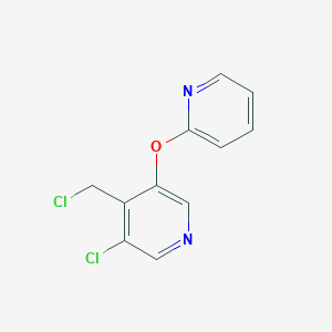 3-Chloro-4-chloromethyl-5-(pyridin-2-yloxy)-pyridine
