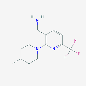 (2-(4-Methylpiperidin-1-yl)-6-(trifluoromethyl)pyridin-3-yl)methanamine