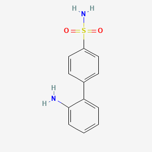 molecular formula C12H12N2O2S B8278772 4-(2-Aminophenyl)phenylsulphonamide 