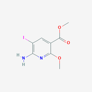 Methyl 6-amino-5-iodo-2-(methyloxy)-3-pyridinecarboxylate