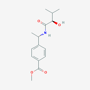 methyl 4-[(1S)-1-[[(2R)-2-hydroxy-3-methyl-butanoyl]amino]ethyl]benzoate
