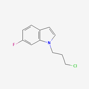 molecular formula C11H11ClFN B8278943 1-(3-Chloropropyl)-6-fluoroindole CAS No. 313545-23-2