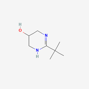 molecular formula C8H16N2O B8278963 2-t-Butyl-5-hydroxy-1,4,5,6-tetrahydropyrimidine 