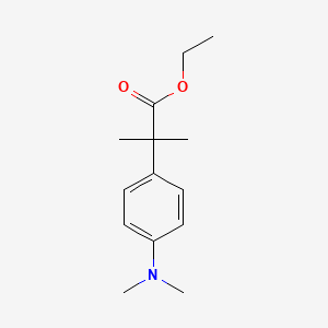 molecular formula C14H21NO2 B8279068 Ethyl (4-dimethylaminophenyl)-2,2-dimethylacetate 