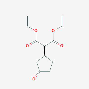 (S)-3-[bis(ethoxycarbonyl)methyl]cyclopentanone