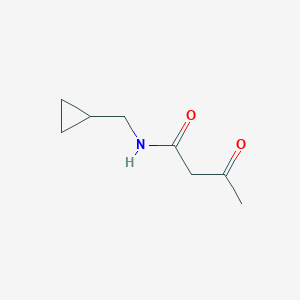 molecular formula C8H13NO2 B8279161 N-(cyclopropylmethyl)-3-oxobutanamide 