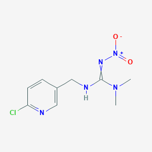 molecular formula C9H12ClN5O2 B8279221 1-(6-Chloro-3-pyridylmethyl)3,3-dimethyl-2-nitroguanidine 