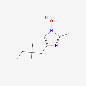 molecular formula C10H18N2O B8279229 4-(2,2-dimethylbutyl)-2-methyl-1H-imidazol-1-ol 