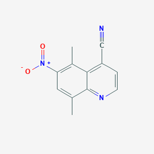 4-Cyano-5,8-dimethyl-6-nitroquinoline